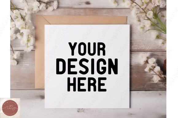 Christmas Card Mockup 9: Graphics for Invitations Amp