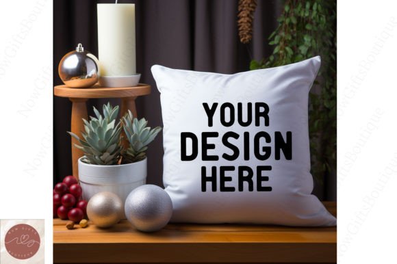 Happy New Year Pillow Mockup 27: Graphics for Pillows Amp