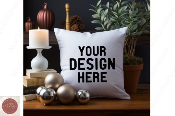 Happy New Year Pillow Mockup 31: Graphics for Pillows Amp
