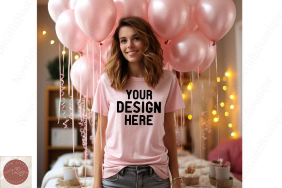 Happy New Year Woman Mockup 57: Graphics for Christmas Amp