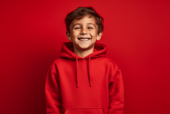 Kid Wearing Red Hoodie Mockup: Baby Amp Graphics Review