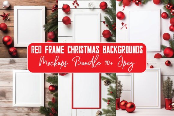 Review: Christmas Background Frame Mockup Bundle for Stitchers
