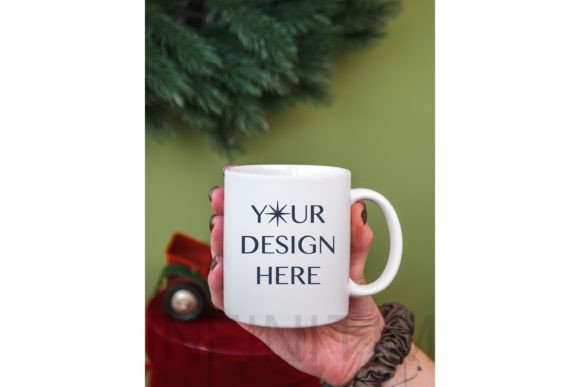 Review: Christmas Mug Mockup 11oz in Hand for Designers