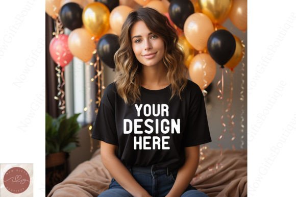 Reviewing Happy New Year Woman Mockup 27 for Embroidery