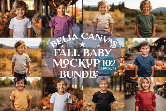 Reviewing the Bella Canvas Fall Baby Mockup Bundle