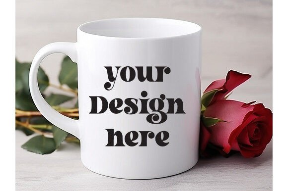 Valentine's Day White Mug Mockup 9 for Mugs Amp Graphics