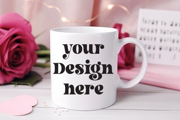 Valentine's Mug Mockup 76: Graphics for Mugs Amp