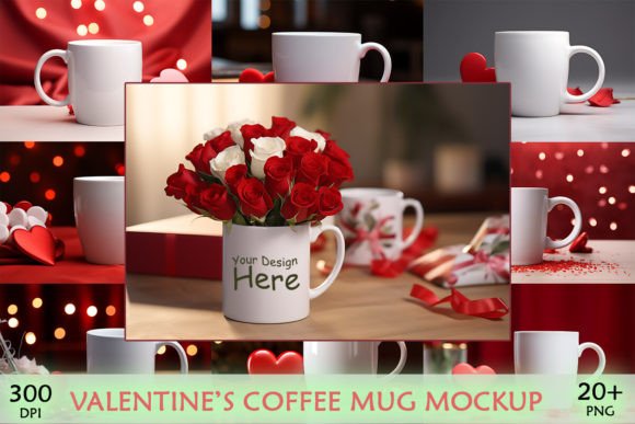 Valentine's Mug Mockup: Graphics for Mugs Amp