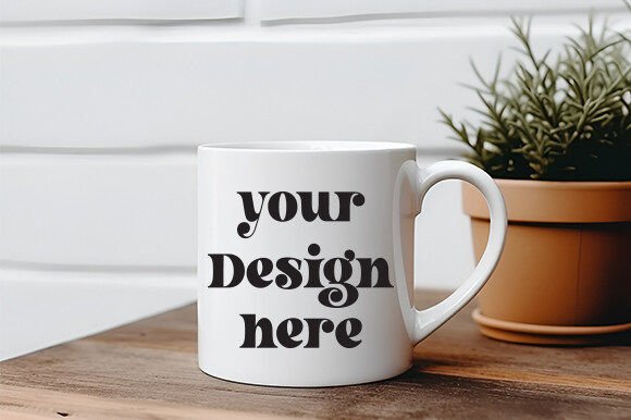 White Mug Mockup 37: Essential Graphics for Mugs Amp