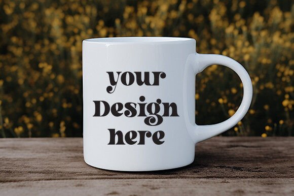 White Mug Mockup 39: Premium Graphics for Mugs Amp