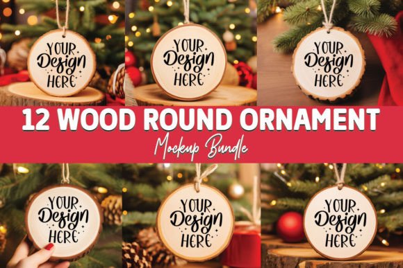 Wood Round Ornament Mockup Bundle: A Designer’s Review